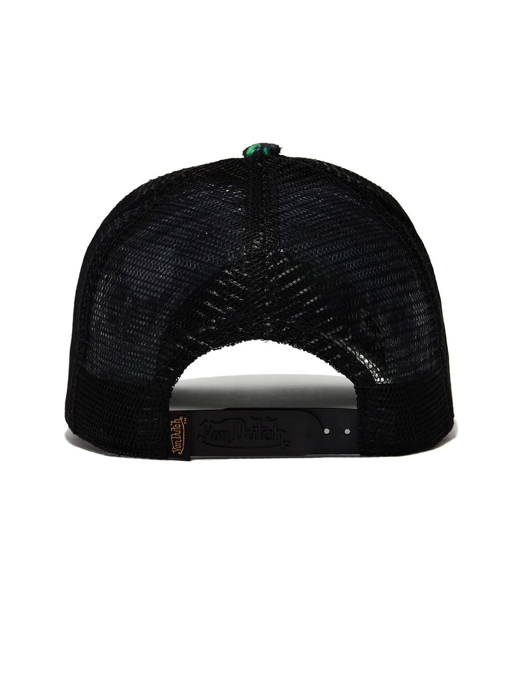 Von Dutch Black and Green Leopard Trucker Hat - Picture 3 of 4